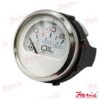 FA13802 - MANO PRESSION D HUILE 80PSI 50 MM FARIA BLANC / CHROME